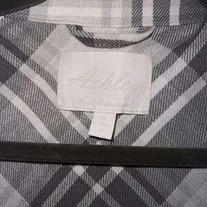 Grey oversized flannel